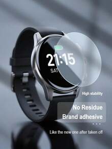 Comfort Fit Tempered Glass 2pcs Tempered Glass Screen Protector For Huawei Watch GT5-46mm/GT5Pro-42mm/GT5/6-41mm/GT6-46mm/GT6 Pro-46mm, 9H Hardness, Smooth Surface, Effectively Protects Screen, Fashion Watch Accessory, Watch Collectors, One-Click Dust-Free Installation, Smart Watch Protection, Modern Watch Accessory, Scratch-Resistant, Durable Material, Tech Enthusiasts, Small Tool Lovers, Mother's Day Gift Anniversary - Clear - View 6
