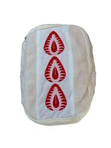 1pc Strawberry Sandwich Design Pencil Case, High-Capacity Card Holder Stationery Bag, Plush Sanitary Pad Organizer, Sticker Storage Pouch - Plush - View 10