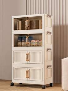 Hộp đựng đồ gấp gọn 5 tầng, rộng 40cm/15.8in, dùng để sắp xếp quần áo/tủ quần áo phòng ngủ/tủ quần áo di động, không cần lắp đặt, có thể xếp chồng lên nhau để đựng quần áo trẻ em/đồ chơi/sách/đồ ăn vặt/đồ linh tinh, tủ đựng đồ bằng nhựa cho phòng khách/phòng ngủ/nhà bếp. - Nhiều màu - Xem 3