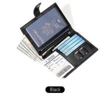 RFID Blocking Passport Holder, Multi-Functional Travel Wallet For Women, Slim Card Case Organizer With Vaccine Card Slot And Boarding Pass Holder - Multicolor - View 12