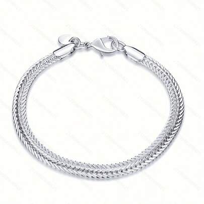 925 Sterling Silver Fashion Bracelet, Elegant Gift, Suitable For Daily Wear