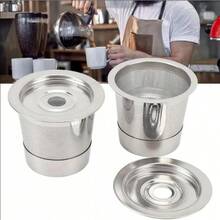 Lot de deux filtres à café réutilisables, adaptés aux machines à café et aux machines à café à capsules, type universel, compatibles avec les machines à expresso, les machines à expresso commerciales et les tasses à café réutilisables.Filtres durables, haute résistance et multi-usages. - K Cup - Lot de 2 - Voir 4