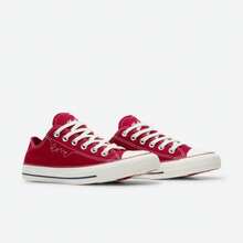 Converse Women's Chuck Taylor SEASONAL Low Top Canvas Sneakers A19057C - Red - View 5