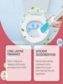 Daily Use Bathroom Toilet Descaling & Deodorizing Fragrant Gel Cleaner, It Can Lock In The Fragrance. Continuously Release, Keep The Air Fresh. Quickly Decompose Odor, Keep The Air Pure. And Improve User Experience. Create A Comfortable Environment. Bathroom Cleaning Tools Cleaner Deodorizer - Multicolor - View 5
