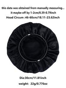 2个装丝绸睡帽，缎面发帽，柔软弹力带丝绸睡帽，卷发丝绸发套 - 紫色 - 查看 4