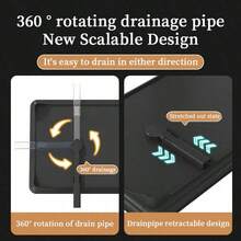 New 2-Tier Dish Drying Rack For Kitchen Counter With Cup Holders, Large-Capacity Storage For Bowls, Plates & Pots, Durable And Sturdy Plate Drying System – Valentine's Gift - 黑色 - 查看 10