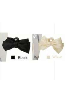 3 st/set kvinnors rosa, svarta, vita eleganta rosettknut stora hårklämmor kvinnor håraccessoarer mode hårklämmor - Multifärgad - Visa 10