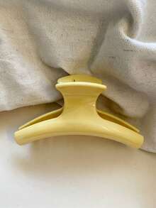 Bộ 2 kẹp tóc/1 kẹp tóc nhựa nhẹ màu vàng xanh kẹo ngọt dành cho nữ, dài 10,5cm, thời trang, đa năng, cao cấp, thanh lịch, đơn giản, màu trơn, phù hợp cho đi chơi hàng ngày, thường ngày, dự tiệc, đi làm, đi biển, đi nghỉ mát, buộc tóc đuôi ngựa, búi tóc, rửa mặt, trang điểm, phụ kiện trang phục. Kẹp tóc càng cua thanh lịch dành cho nữ. - Nhiều màu - Xem 5