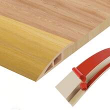 1pc 7cm/2.75in Self-Adhesive PVC Door Threshold Protector, Wood Grain Floor Transition Strip, Scratch-Resistant Door Floor Transition Strip, Home Self-Adhesive Door Threshold Ramp Design, Decorative Speed Edge Guide For Wood Flooring And Carpets, Suitable For Carpet Edging, Protecting Tile And Floor Joints, Decorative Home Decor - Multicolor - View 17