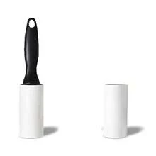 宠物毛发去除粘性滚筒，用于去除猫狗毛发的粘性刷子，可重复使用的除尘除毛工具，带塑料手柄，适用于家居和衣物清洁。 - 白色 - 查看 9