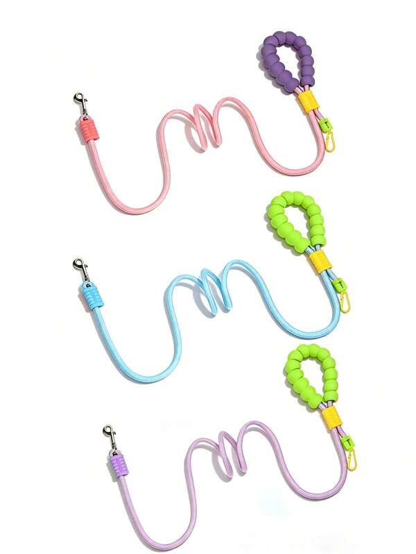 Laisse pour chien multifonctionnelle mains libres, 170 cm de long/1 yard de diamètre, réglable rapidement en mode bandoulière, ceinture et tenue en main, avec cordon élastique amortisseur, coutures réfléchissantes et mousqueton pivotant à 360°, convient aux petits et grands animaux de compagnie, idéal pour le jogging et la randonnée