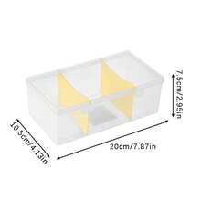 Korean Acrylic Transparent Storage Box Blind Box Card Kpop Photocard Storage Box Photo Card Organizer Compartment Flip Box - Trong suốt - Xem 3
