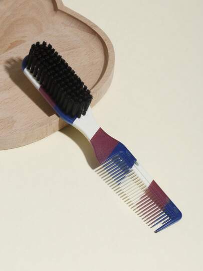 理发器清洁刷，1个塑料手柄尼龙刷毛清洁刷，多功能清洁用品，适用于美发工具、厨房水槽、鞋子、胡须清洁，适用于理发店、美发造型、胡须护理、面部清洁、鞋子清洁等。