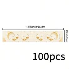 Față de masă reutilizabilă pentru bucătărie, decorată cu stele, luni, felinare Fanoos și modele de binecuvântare de sărbători, în stil Ramadan. Fabricată din material textil de in, ideală pentru decorarea mesei de acasă, decorarea petrecerilor, decorarea sărbătorilor și accesoriile de sărbători. Disponibilă în mai multe dimensiuni, potrivită și ca cadou. - Multicolor - Vizualizare 11