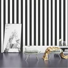 1 Roll Of Striped Black And White Ready-To-Peel Wallpaper, Self-Adhesive Wallpaper, Detachable Contact Paper, Waterproof Wallpaper, Decorative Wall, Cabinet Rack, Drawer Lining, Vinyl, Home Decoration - Black and White - View 15