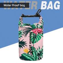 Digital Print Waterproof Bag, Suitable For Beach, River Trekking, Snorkeling, Swimming, Outdoor Travel, Single/Double Shoulder Storage Bucket Bag