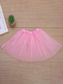 1pc Women's Adult Tulle 3-Layer Skirt, Retro 80s Christmas Running Party Ballet Costume, Girls Spring Summer Autumn Winter Tutu Skirt, Carnival - 40cm Skirt Length - View 5