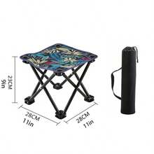 便携式露营桌，铝合金桌面，可折叠沙滩桌，易于携带，适合户外、野餐、烧烤、烹饪、节日、海滩、居家使用 - 彩色 - 查看 9
