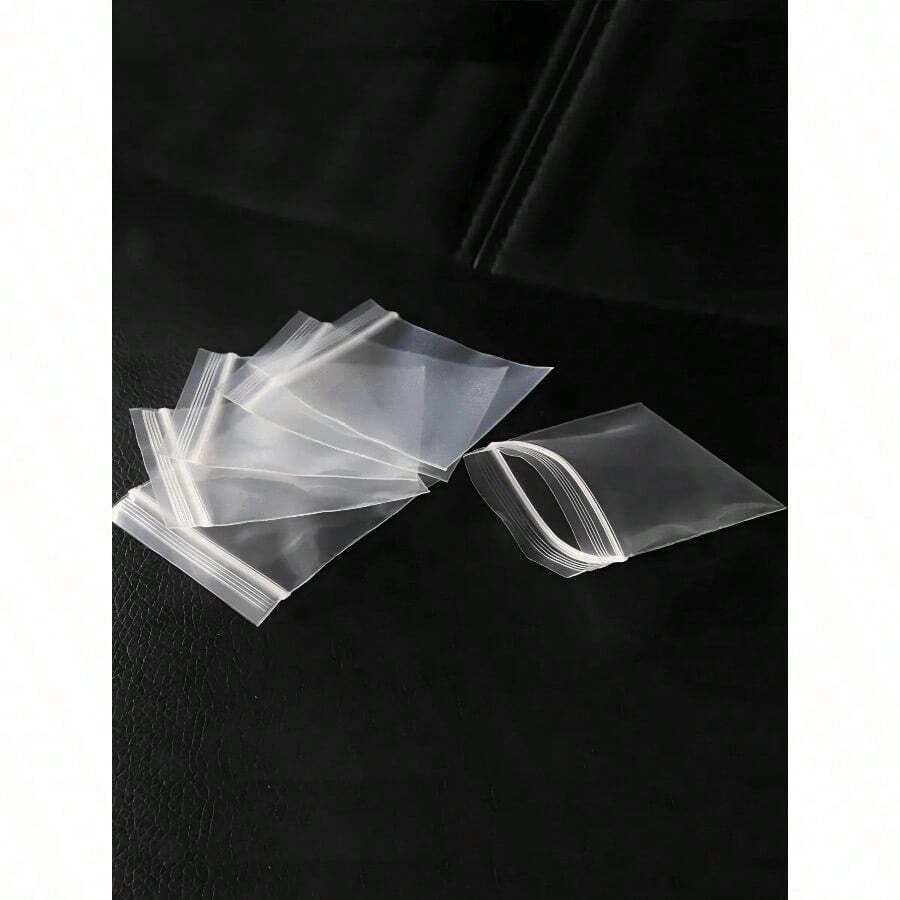 100/500pcs Clear Resealable Zip Plastic Bags, 2 Mil Thick Transparent Poly Bags With Seal Zipper, Storage Containers,Self Locking Plastic Bags For Coins, Screws, Small Items, Jewelry Supplies, Snacks, Wedding, Birthday Gift Bag Party Bridesmaid Gifts Bag - Trong sáng - Xem 1