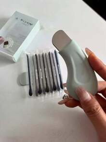 Gentle Face Pore Cleansing Tool - Non-Electric Facial Beauty Spatula With Textured Surface And Light Green Handle, Ideal Seasonal Gift For Women - Multicolor - View 2