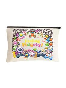 Sensory Friendly Makeup & Accessories Pouch - Designed For Individuals With Sensory Needs, Features Sensory-Friendly Icons, Holds Small Tools, Supplies, Travel Essentials, Available In Multiple Colors, Durable Polyester Material,Charger Storage Bag,Travel Essential Makeup Bag: Girls' Travel Survival Bag, Men's And Women's Zipper Bag, Cosmetics ﻿ - Multicolor - View 12