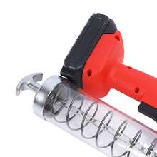 Kit Pistola De Engrasado Inalámbrica 8000-10000psi Con Batería Para Vehículos, Camiones, Maquinaria De Construcción - ROJO - Ver 8