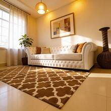 Living Room Rug 2.00x1.40 Modern Prints Versatile Non-Slip - Rỉ Nâu - Xem 3