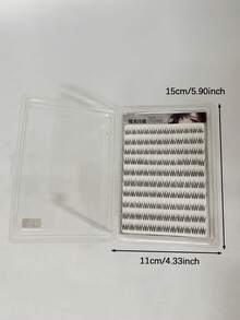 10-Row 120-Flower Mixed Packaging Segmented Single-Cluster Dense D-Curve 3D Fluffy Pre-Curved Fan Personalized Machine-Pressed False Eyelashes Segmented Natural False Eyelashes For Eye Extension - Black - View 11
