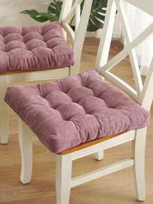 1个灯芯绒方形坐垫，加厚椅凳坐垫，适合长时间坐卧，客厅、办公室、书房装饰靠垫，多种颜色可选 - 彩色 - 查看 10