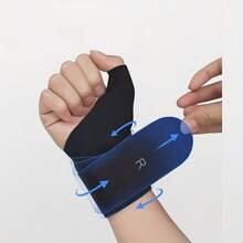 Double Reinforced Wrist Brace With Thumb Support - Black - View 2