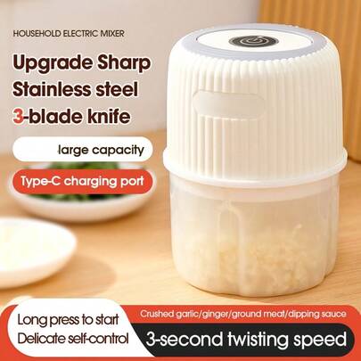 OBOVAY Compact Food Grinder, Garlic Press, Suitable For Home Kitchen