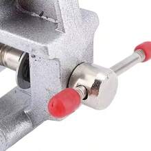 Generic Mini Jeweler Table Clamp, Craft Table Repair Tool, Mini Table Clamp Vice, Portable Work Small Bench Vise, Small Table Clamp For Jewelry Making Electronics Craft Model Building - Silver - View 6
