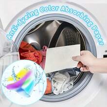 100/200/240 Sheets Of Laundry Color Absorption Paper, Preventing Color Transfer And Fading Of Clothes, Maintaining Original Color, Suitable For Washing Clothes, Bed Sheets, Curtains, Fabrics And Household Items In Washing Machines, For Families And Dormitories. - White - View 6