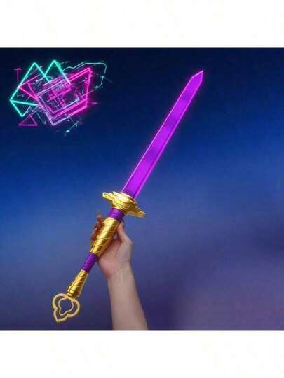 1pc Resin Detachable Design Long Sword, Cosplay Prop Sword, Plastic Sword Decor, Perfect Gift, Birthday Gift, Party Decoration, Non-Harmful Resin Sword
