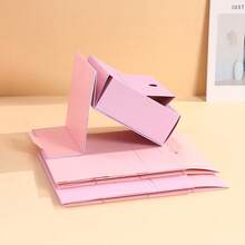 浪漫心形礼盒套装 - 粉色底红色爱心图案及爱情语录，适用于情人节、周年纪念日及求婚 - 彩色 - 查看 5