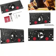 Plantilla para taladro de bsagra Gua de perforacin 35mm Diseo oculto for carpintera - Amarillo - Ver 1