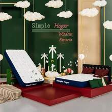 Colchones IndividualesColchon Individual con Primavera Colchon Individual Esponja de Alta Calidad Suave y Comoda Dureza Moderada 20 CM de Altura Enviado en Caja y. 190x100x20 CM - Blanco - Ver 5