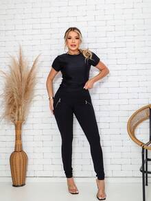 Women Leggings - màu đen - Xem 4