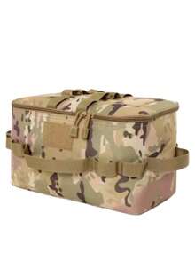 1pc Tactical Camping Storage Bag, Camping Cookware Storage Box, Tactical Practical Handbag, Large Camping Cookware Storage Box, Grill And Picnic Rack With Tissue Holder And Grill Storage Rack, Suitable For Utensils, Plates, Seasonings, Foldable And Portable Grill Rack, Outdoor, Camping, Travel, Car, RV Essential, 11L Tactical Practical Handbag, Camping Cookware Organizer, Luggage Organizer With Shoulder Strap, Camping Equipment, Camping Essentials - Multicolor - View 12