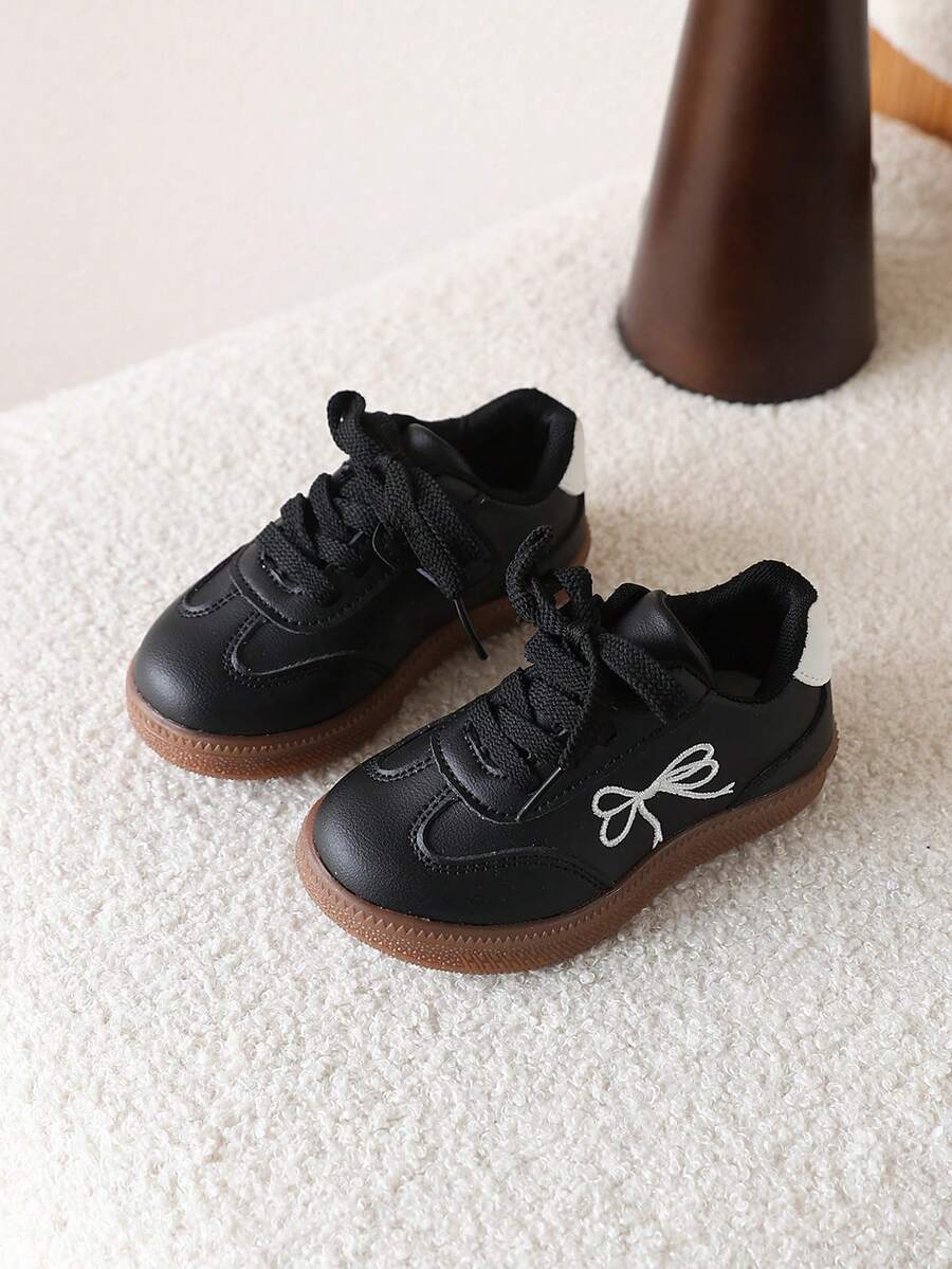 1双儿童软底休闲运动鞋，多功能户外训练鞋 - 黑色 - 查看 1