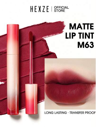 HEXZE 2g Velvet Matte Liquid Lipstick, Long-Lasting Pigmented, Suitable For Birthday, Christmas, Party Occasions