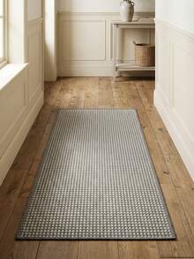 1 covor lavabil din iută artificială gri și alb, fabricat din material de iută artificială de înaltă calitate, suprafață absorbantă, potrivit pentru preșuri de ușă, covoare de hol, preferat de gospodăriile moderne și tinere, aplicabil pentru sufragerie, hol de intrare, birou, sufragerie, lavabil la mașină, design nou anul acesta, disponibile în mai multe dimensiuni, excelent pentru cadouri de casă nouă, Crăciun - Multicolor - Vizualizare 7