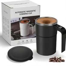 Automatic Magnetic Stirring Coffee Mug New Self Stirring Mug Electric Protein Shaker Bottle Stainless Steel Mixing Cup - Màu đen mờ - Xem 2