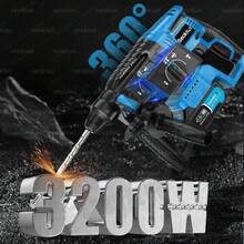 Juego de herramientas para martillo perforador y taladro de impacto (4 piezas)Juego de herramientas para martillo perforador y taladro de impacto - Azul - Ver 5