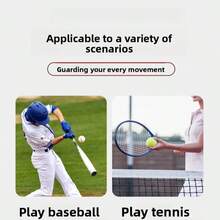 1 Pair Soft Silicone Baseball Thumb Guard, Reduces Bat Sting, Protects Thumb Knuckle, Assists Grip Posture For Batting, Tennis, Badminton, Golf Training - Multicolor - View 7