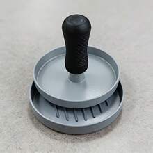 Hamburger Patty Press, Non-Stick Aluminum Burger Mold With Ridged Surface-Round Patty Press For Homemade Beef/Chicken Patties, Barbecue And Kitchen Baking Tool