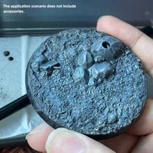 10pcs Diameter 5/6/7cm Round Plastic Base For Figurine Model Base - Black - View 8