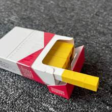 1个逼真仿真香烟雪茄模型玩具，创意恶搞礼物道具，适合角色扮演、生日/情人节礼物 - 彩色 - 查看 3