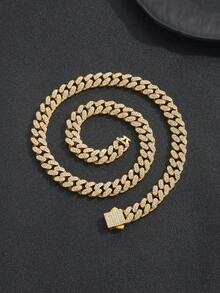 Hip Hop Personalized Cuban Link Chain Necklace, Suitable For Men's Party, Rapper Outfit, Men's Jewelry Necklace - Hip-hop  Cuban Chain Necklace - View 14