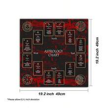 1 tấm khăn trải bàn thờ hình thánh giá Celtic cổ điển, khăn trải bàn bài Tarot, trang trí lễ hội Ramadan, thảm bói bài Tarot hình ngôi sao năm cánh và mặt trăng cổ điển. - Nhiều màu - Xem 7